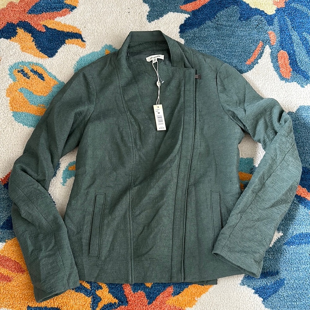 Max studio silk asymmetrical jacket medium NWT
